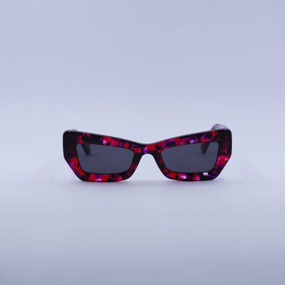Off-White OERI137 AURORA 2907 Sunglasses Purple and Red Havana Cat Eye Frame main image 10
